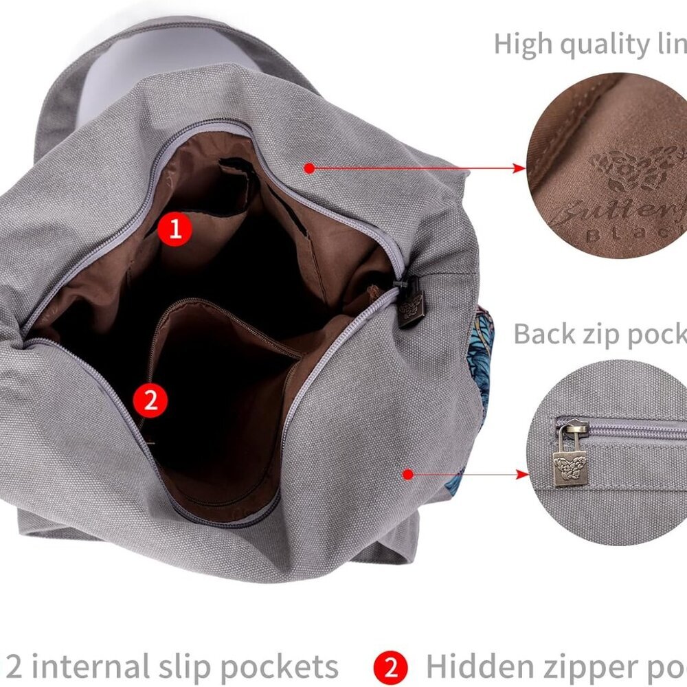 Boho Series Large Capacity Canvas Personalized Pr… - image 4